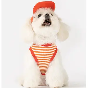 [HipiPet] Adjustable Dog Harness Vest - Summer Breathable Puppy Shirt for Small Dogs & Cats | Lightweight & Leash-Compatible Pet Outfit