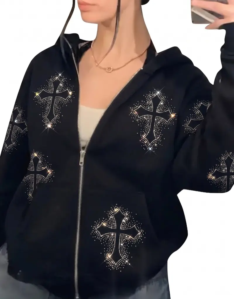 Y2k grunge zip ups - TikTok Shop