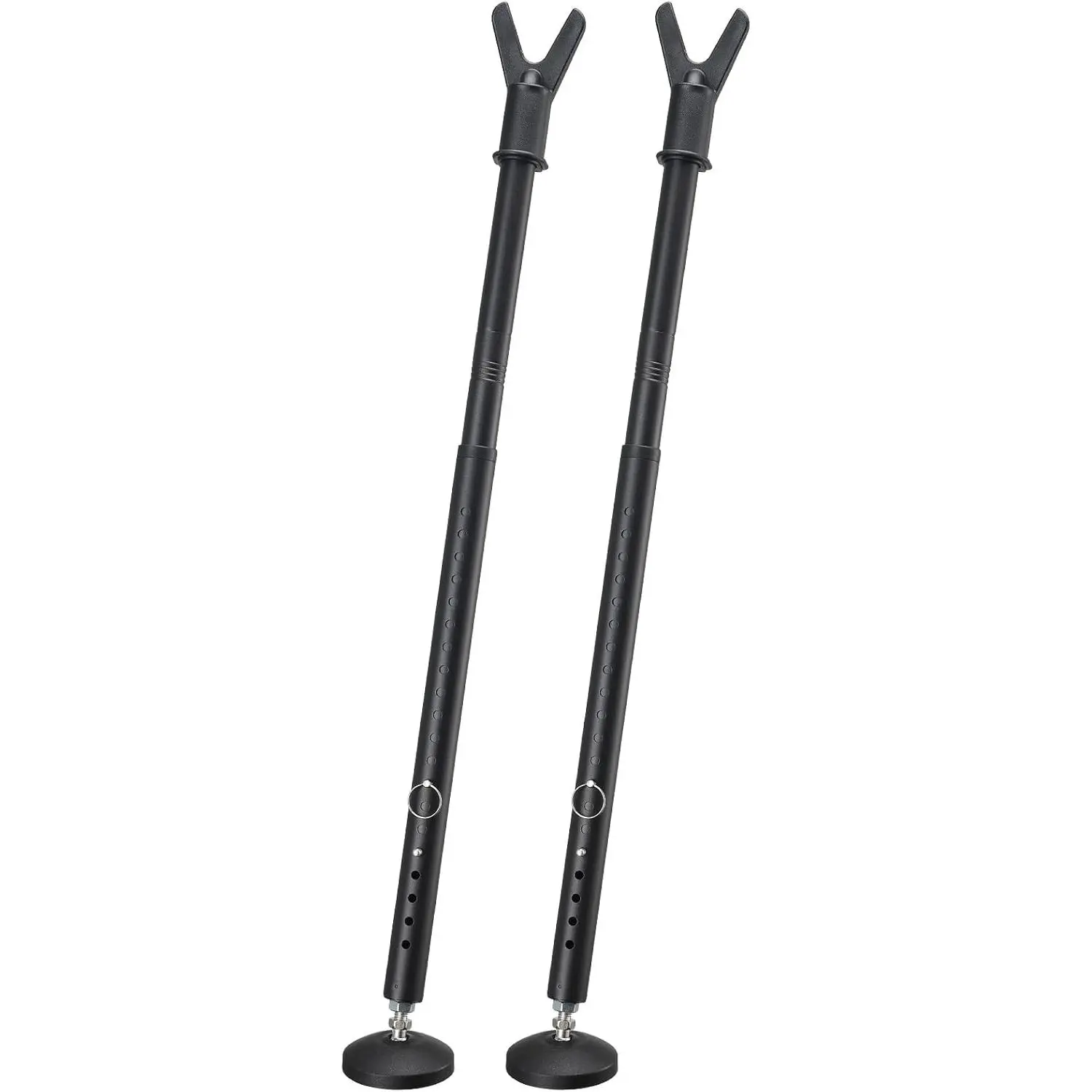 Door Security Bar 2 Pack, 20.5-51.8 Inch Door Stoppers Security Door Security Bar, Window/Door Security Bars Black