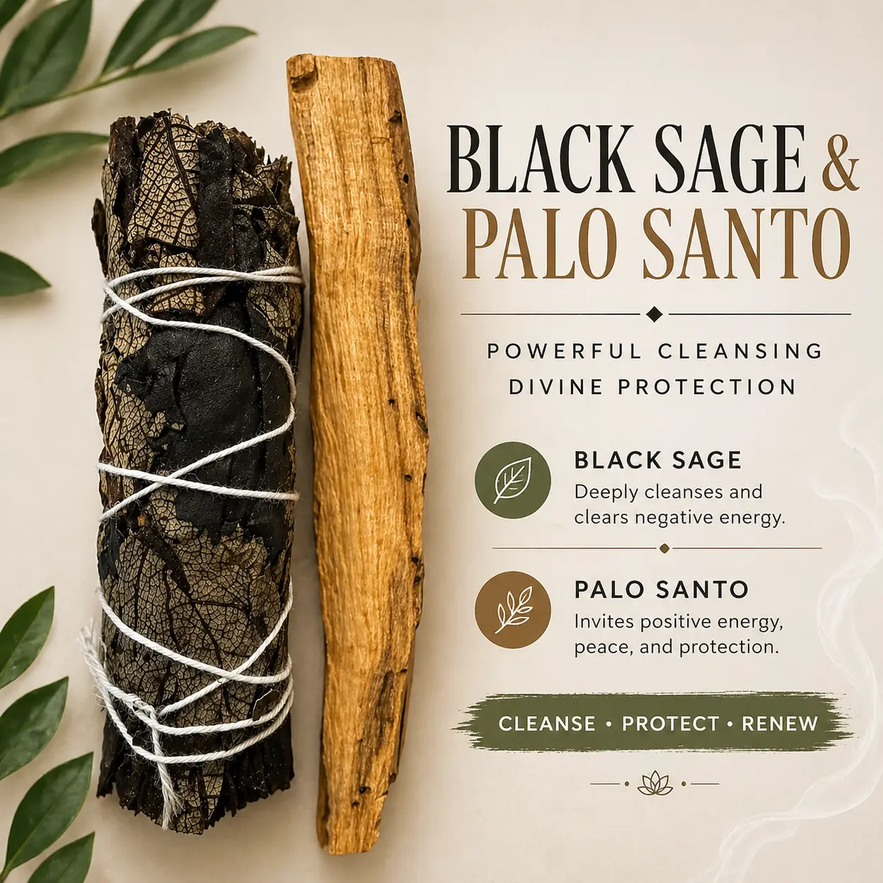 Black Sage and Palo Santo Bundle