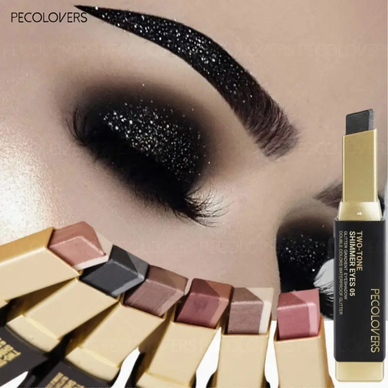 6pcs/set Pearlescent Multichrome Eyeshadow Stick Dual-Tone Long Lasting Shimmering Waterproof Lasting Gradient Shimmer Eyeshadow Enhance Eye Makeup Eye Makeup Perfect Valentine's Day Mother's Day Gift for Women Eye Makeup Products