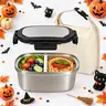 Silicone Insulated Bento Lunch Box Set (28/33oz) - Airtight Leakproof Thermal Lunch Boxes, Durable Meal Prep Container with Portable Cooler for Adult Work & Healthy On-the-Go Eating, Airtight Lunch Containers