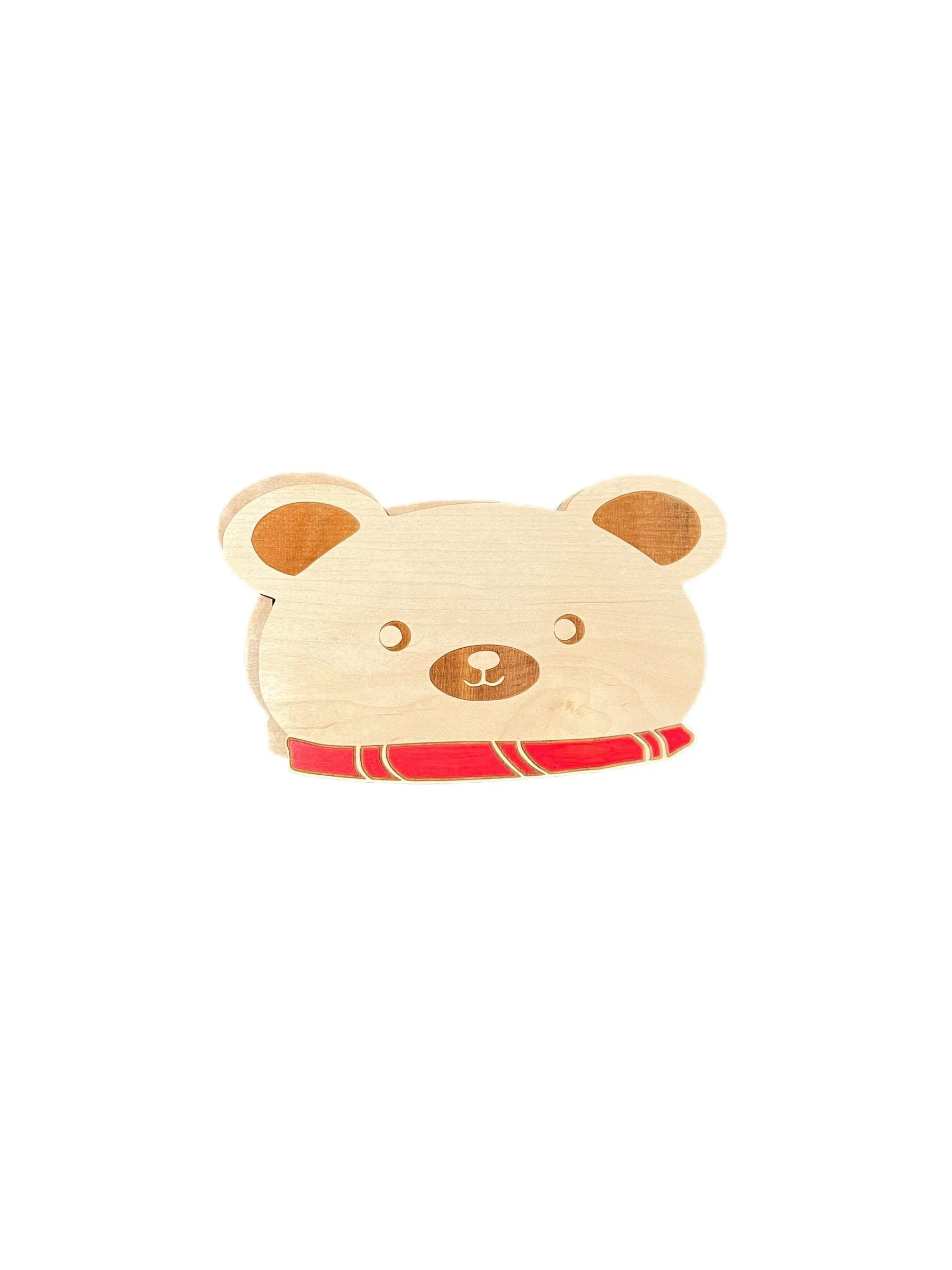 Puddles of Color Holiday Palette- BOBO, the Polar Bear, Wooden Watercolor Palette- 100% Made in USA