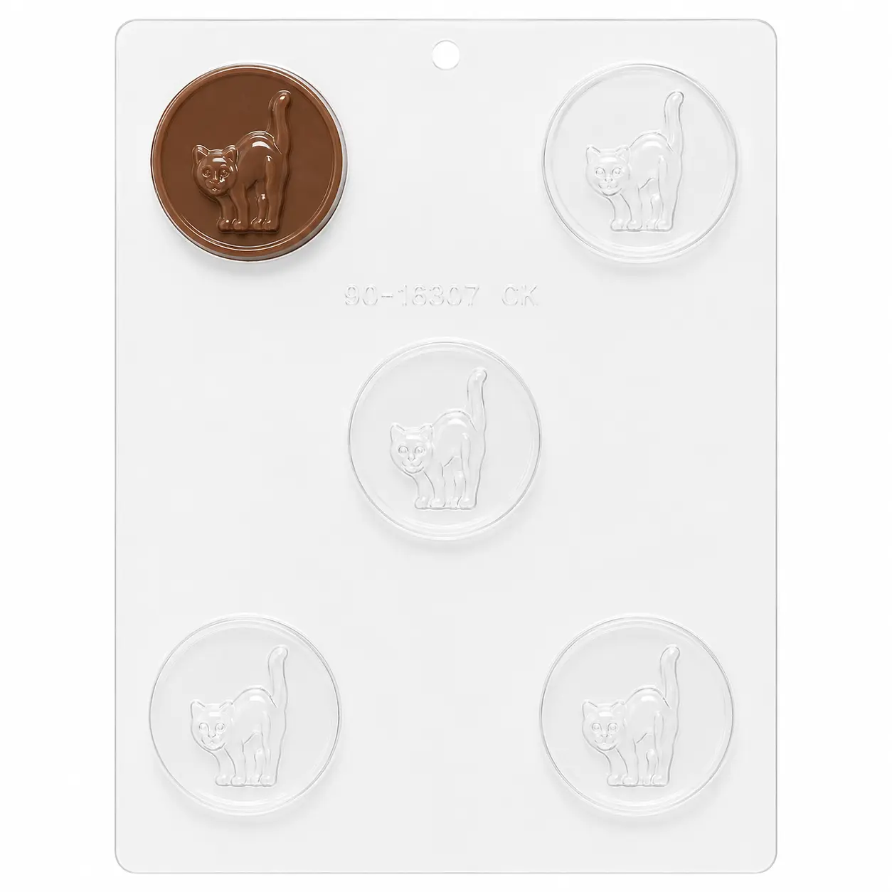 Vintage Black Cat Chocolate Covered Cookie Mold | Retired CK Halloween Mold