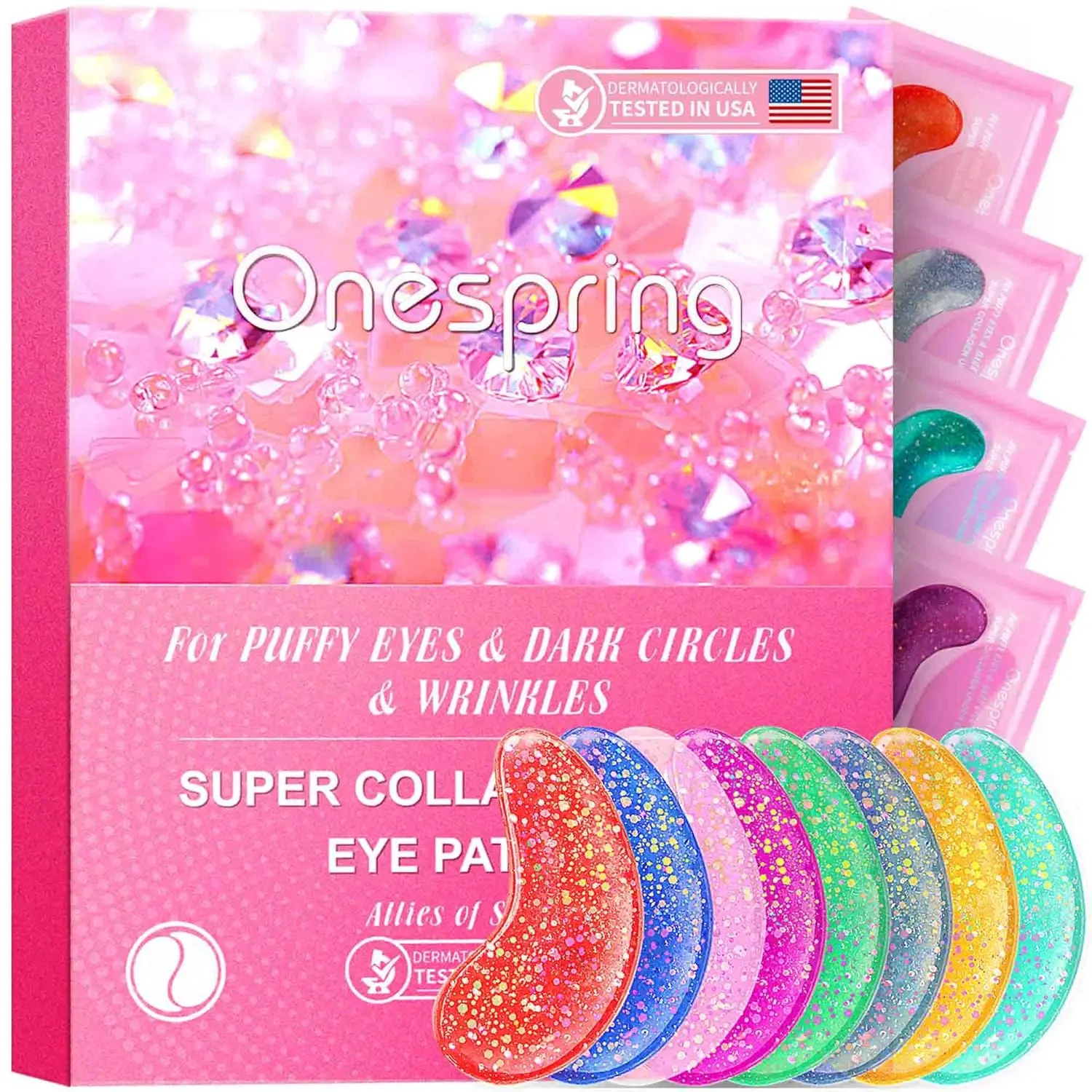 Onespring Hyaluronic Repair Under Eye Patches (24 Pairs) - Skincare Masks for Wrinkles, Puffiness, Dark Circles, Bags, Refreshing Revitalizing Gifts for Mom