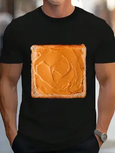 100% Cotton Peanut Butter & Jelly Sandwich Couple Costume Shirt T-Shirt Women's Men's Graphic Tee Crew Neck summer vacation Tops