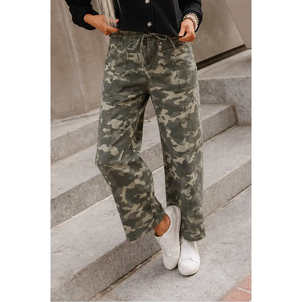 Bowie Pants - Camo | Womens Camo Barrel Pants | Plus Size