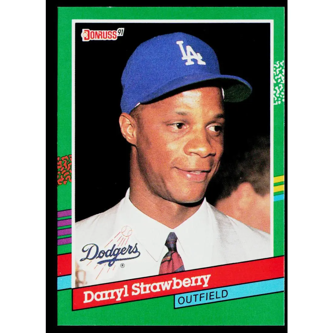 Darryl Strawberry 1991 Donruss #696 Los Angeles Dodgers