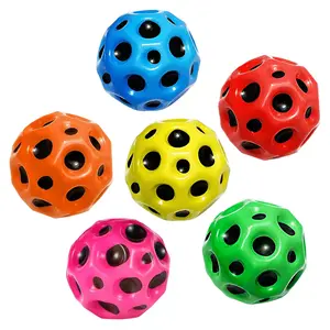 Hole moon Ball Soft Ball Anti Falling Children's Extreme Elastic Ball High Elastic Ball Outdoor Parent Child Interaction Ball