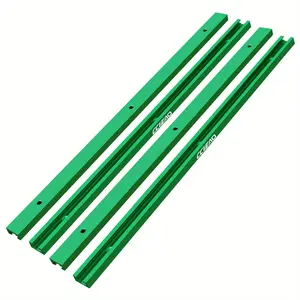 T-track Slide Track Miter Track Jig, 2/4 Counts T-slot Miter Track Jig, T Screw Fixture Slot Table Saw Router Table DIY Tools