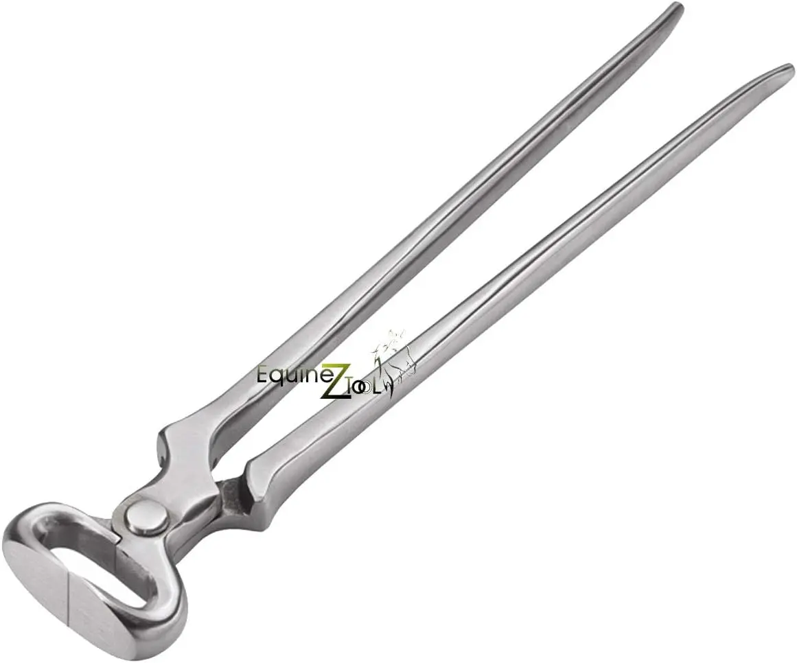 15" Hoof Nipper GE Style Model–Premium Vanadium Steel Farrier Tool for Hoof Trimming & Care,Durable Dull Finish,Professional Farrier Equipment,Heavy-Duty Hoof Cutter