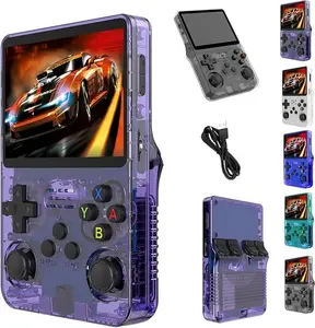 Retro Video Handheld Game Console Linux System 3.5 in IPS Screen Built in 2500mAH Battery 32G+64G TF Card Preinstalled Gamess Protection