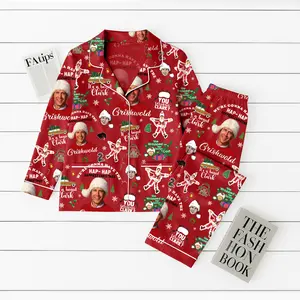 Griswold Thick Pajamas Satin Set, Clark Griswold Santa Pajamas Set, Griswold Holiday Pajamas, Christmas Tree Farm Pjs, Matching Family Pajamas