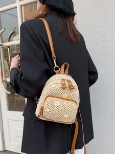 Ladies' Fashionable Casual Backpack, Compact and Durable, Essential for Daily Commuting Work School, Simple and Convenient