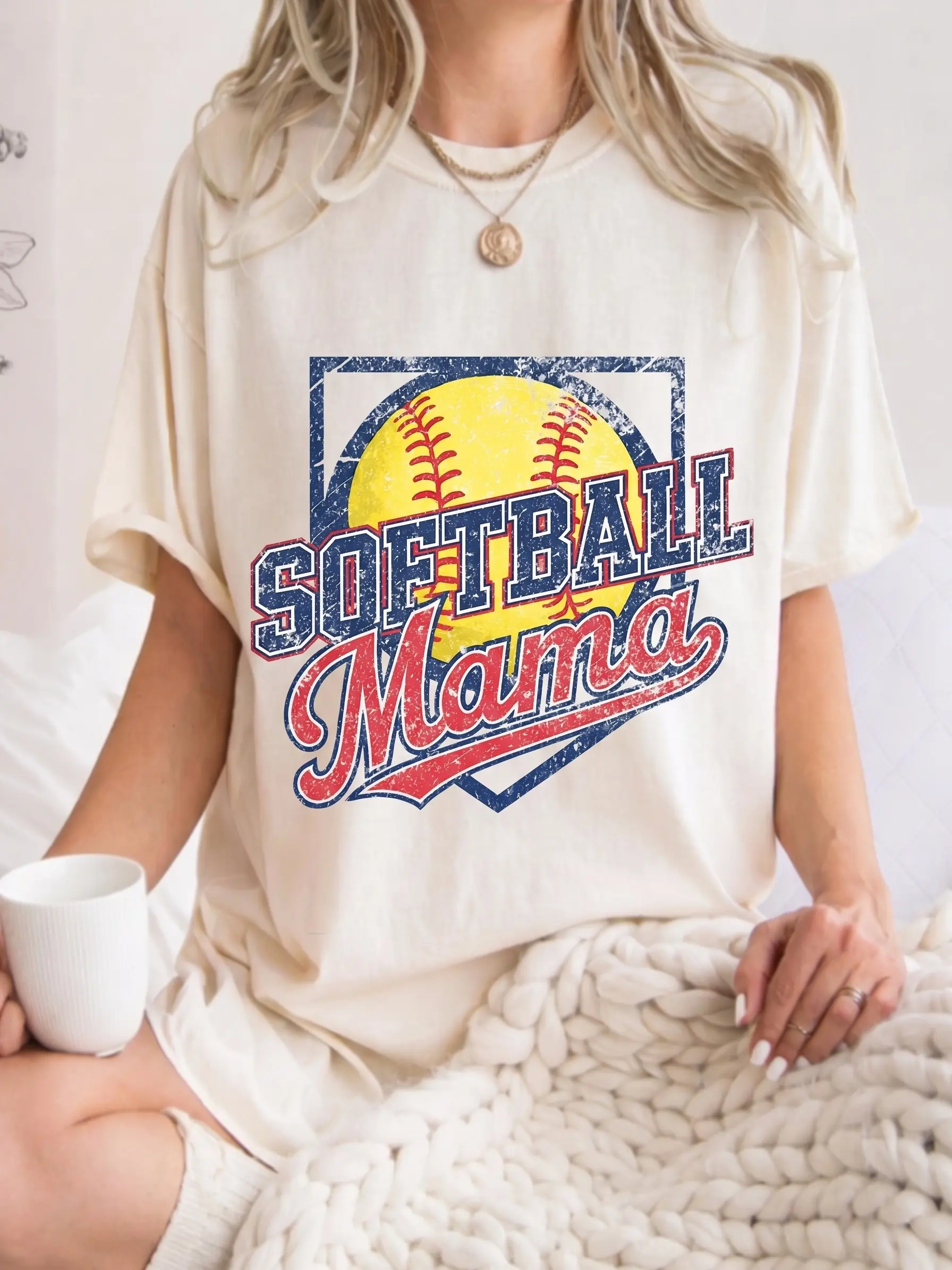 Retro Game Day Shirt for Women | Softball Tee | Sports Fan Gift Yellow Yellow Yellow