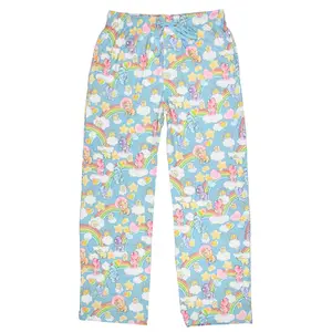 Care Bears Pajama Pants Retro 80's Care Bears Men's AOP Drawstring Elastic Waistband Lounge Sleep Pajama Pants