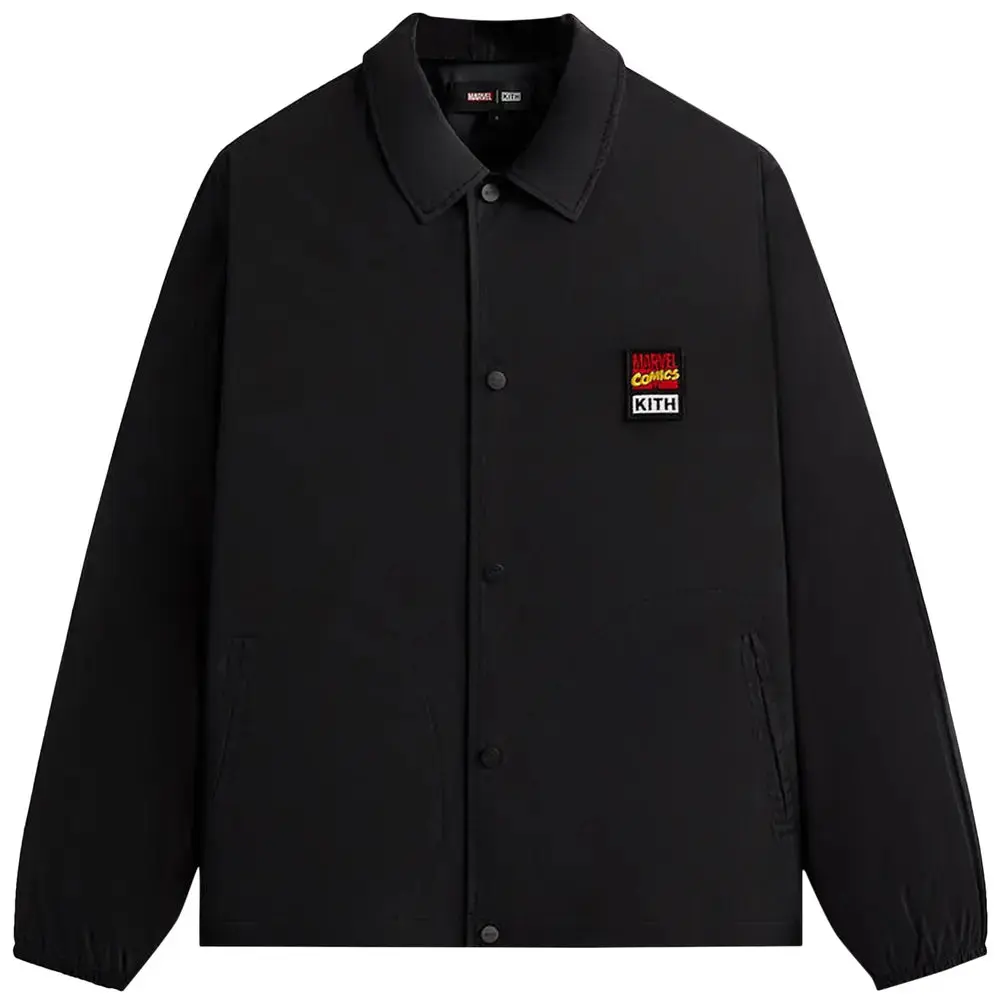 Kith x Marvel Comics Coaches Jacket (Black)