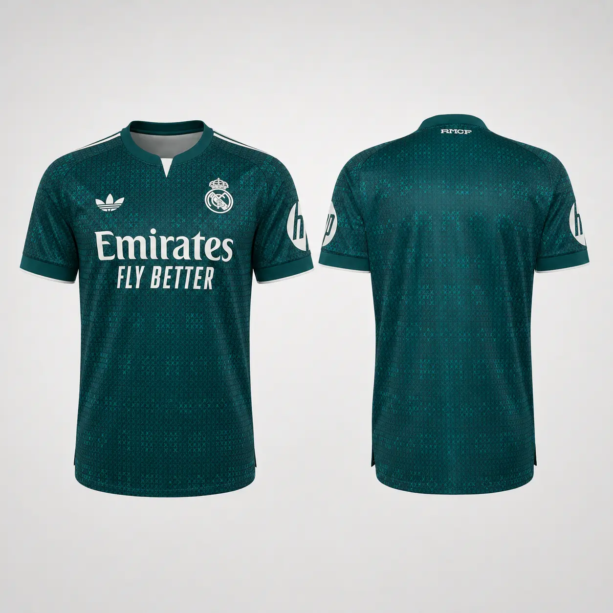 Adidas Real Madrid Home Jersey - Green with Emirates Fly Better Sponsorship
