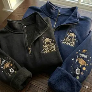 Project Hail M2ry Amaze Amaze Embroidered Quater Zip Sweatshirt, Grace Rocky Amaze Amaze Amaze Shirt, Sci-fi Movie Crewneck