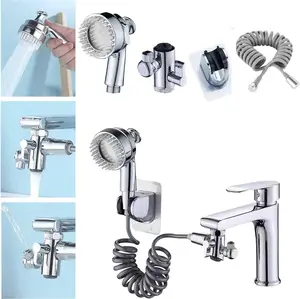 Multifunction 3-in-1 Universal Water Tap with 360° Rotating and Massage Shower Head Splash Filter for Daily Washing