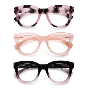 DEAAOK 3 Pack Reading Glasses Women and Man AntiBlueLight Readers BlueLightBlocking Computer Eyeglasses