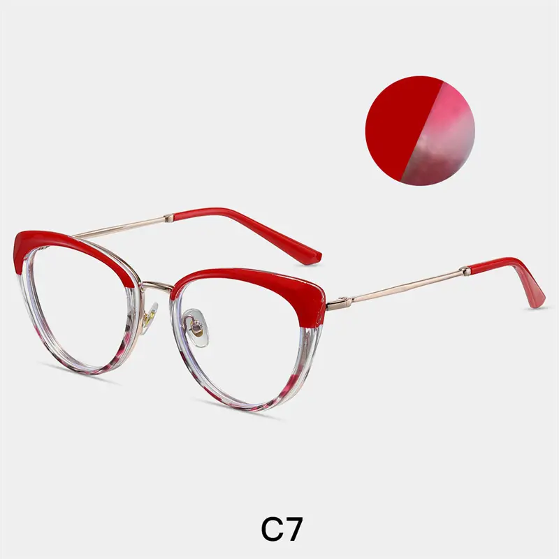 TR90-C7 red tortoiseshell frame