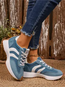 Women Height Increasing Thick Sole Non Slip Comfortable Breathable Athletic Running Shoes for Outdoor Sports