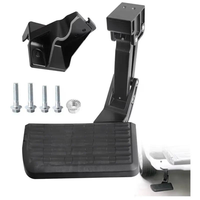 Retractable Folding Rear Bed Tailgate Step, Compatible with 2022-2026 Tundra, Replacement for PTS30-34000 Truck Rear Bumper Step