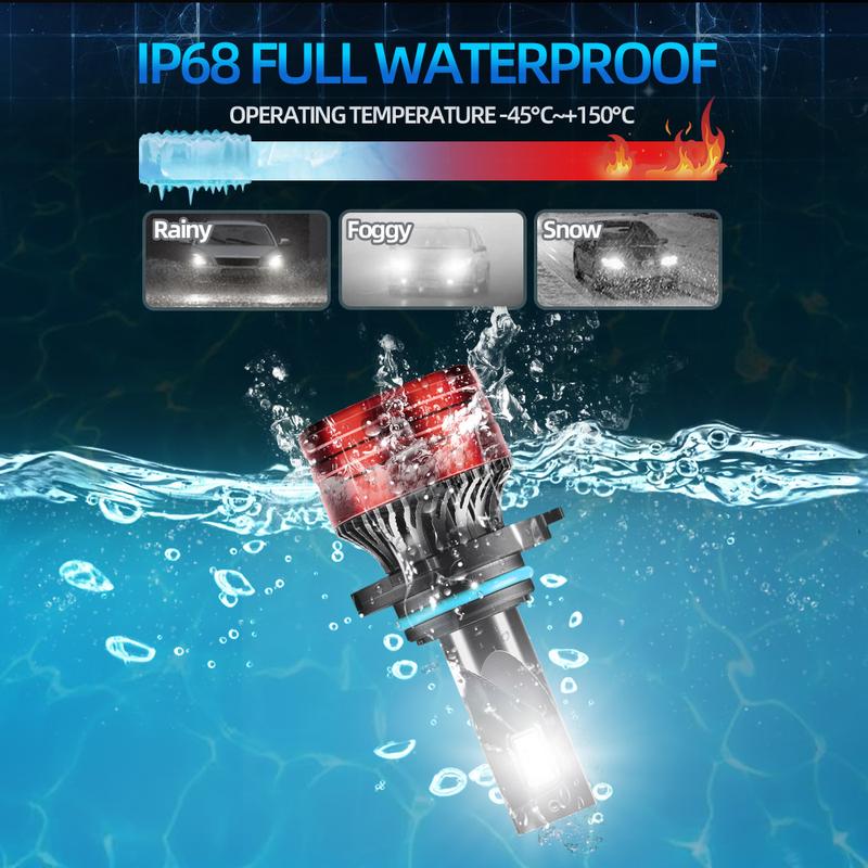 9005/HB3 H11 LED Headlight Bulbs 6000K High Low Beam Bulbs Combo Super Bright White, Pack Of 4/6, Chip New Upgraded Design LED Plug-N-Play Bulbs, Up to 50000 Hours, 9005+H11+H11, 9005+H11