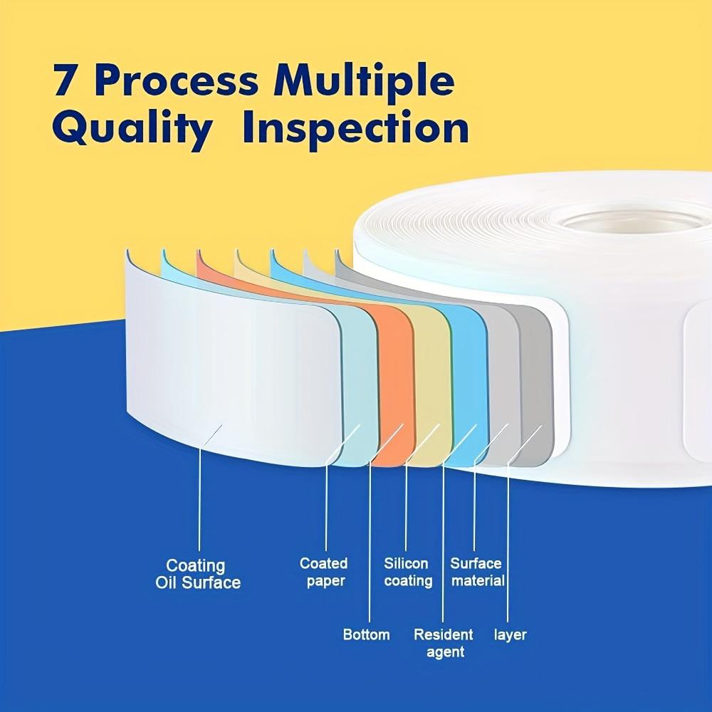 thermal label stickers, thermal label paper, self-adhesive label paper, non-adhesive label paper, suitable for P11, P12, P15, M1, D35. Can be used for gift tags and name tags, with waterproof and oil-proof features.