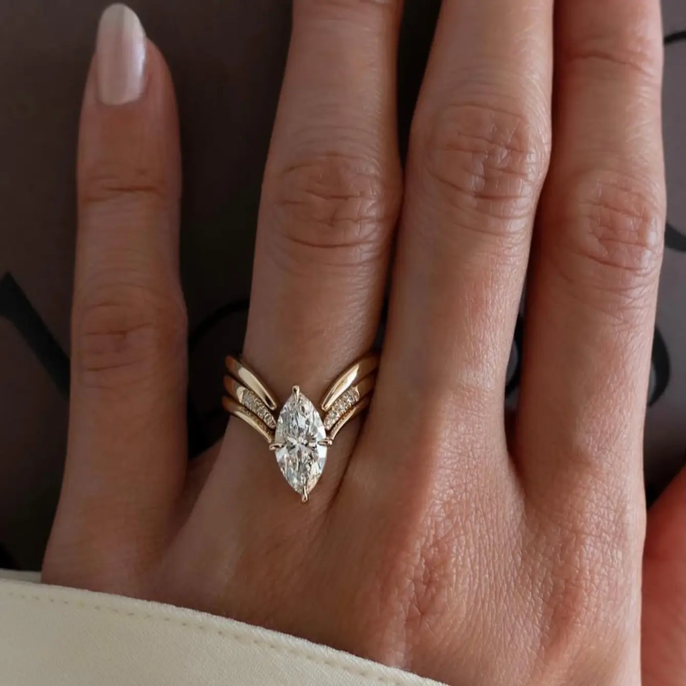 Marquise Shaped Moissanite  S925 Simple Ins Style Inlay 6*12mm Personality and Fashion,Perfect for birthday gifts, date gifts, anniversary presents-ideal for friends, family, loved , or even yourself for everyday wear