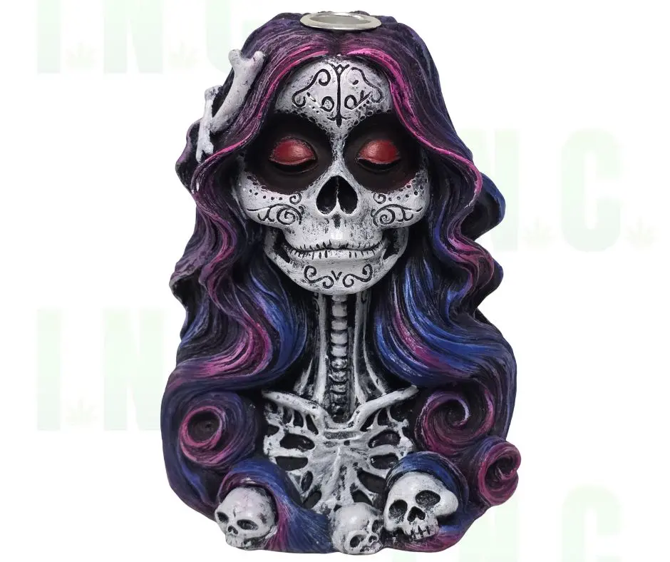 "Dia de los Muertos" Sugar Skull Backflow Incense Burner