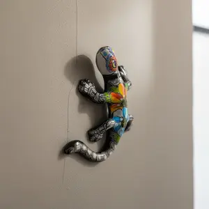 Talavera Lizard Figurine | Day of the Dead Wall Decor