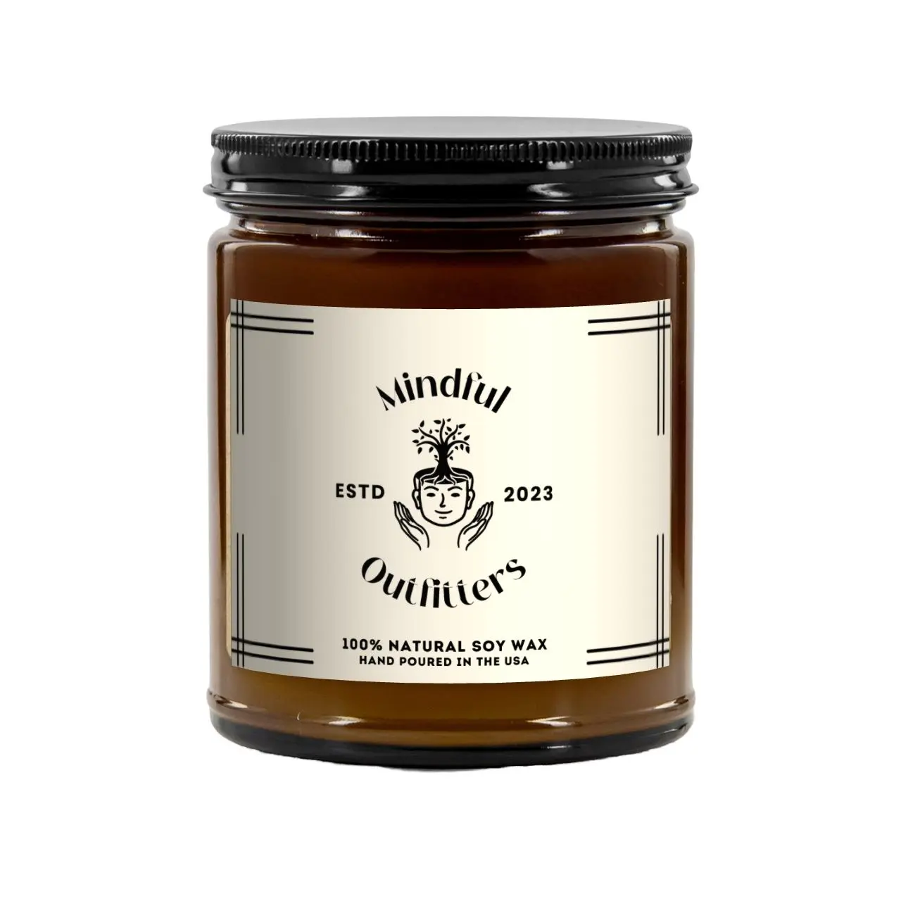 Mindful Soy Wax Candle (7.5oz, 50hrs)