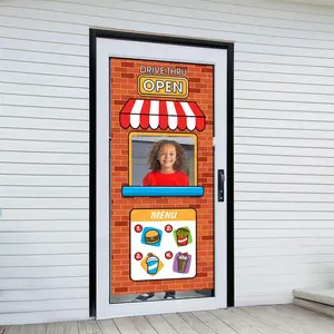 27" x 5 Ft. Fast Food Restaurant Drive-Thru Window Plastic Door Cover