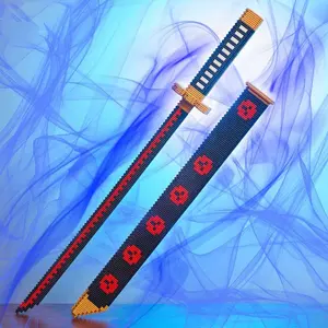 Creative Building Blocks Sword, Katana Sword, 1 Box DIY Assembly Toy, Puzzle Toy, Festival Gift, Creative Blocks Building Toy, Ornaments, Preferred Gifts for Friends and Lovers, Handheld