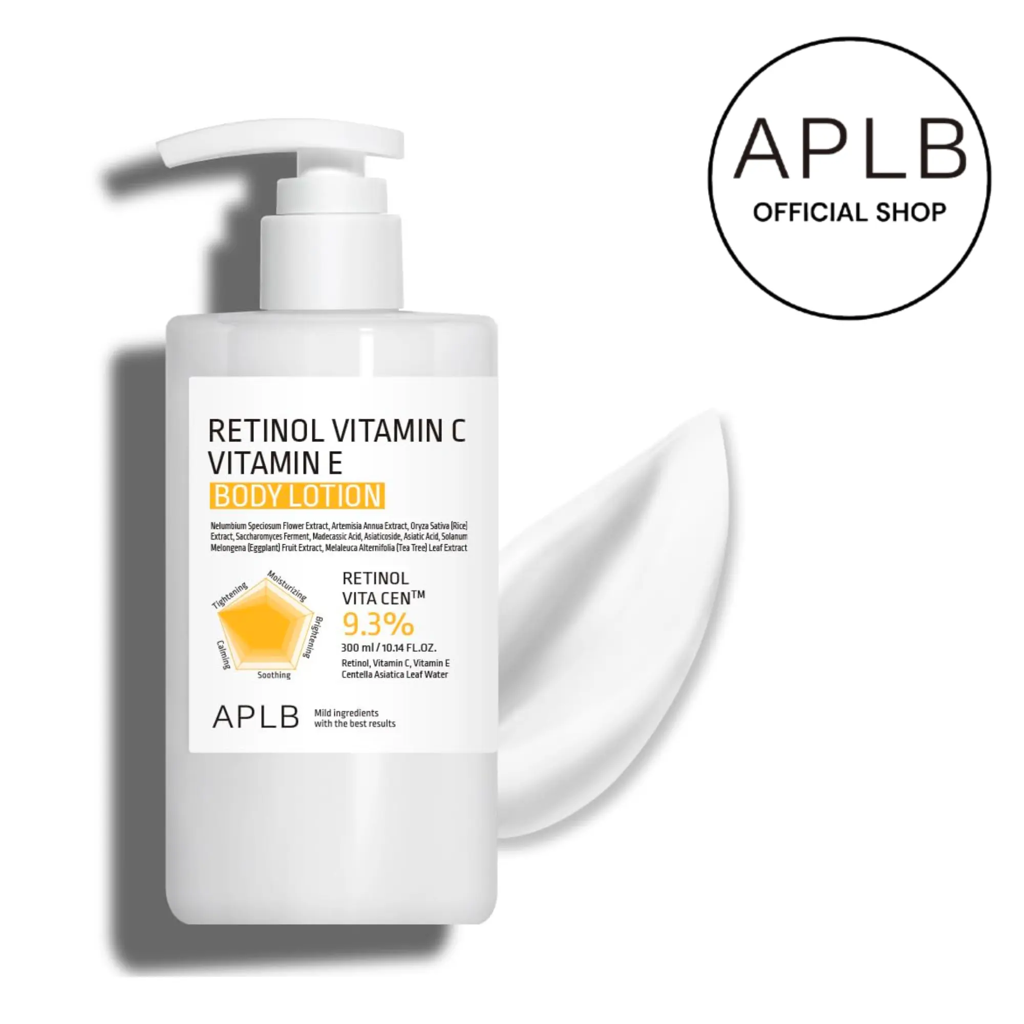 [APLB Official] APLB RETINOL VITAMIN C VITAMIN E BODY LOTION 300ml