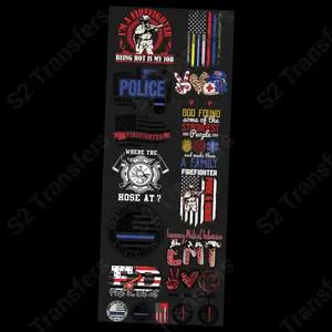 First In, Last Out First Responder Premade DTF Transfer Gangsheet - 22" x 60"