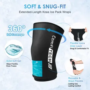 Comfitech Knee Ice Sleeve for Cooling Application, Flexible Cold Gel Pack Reusable
