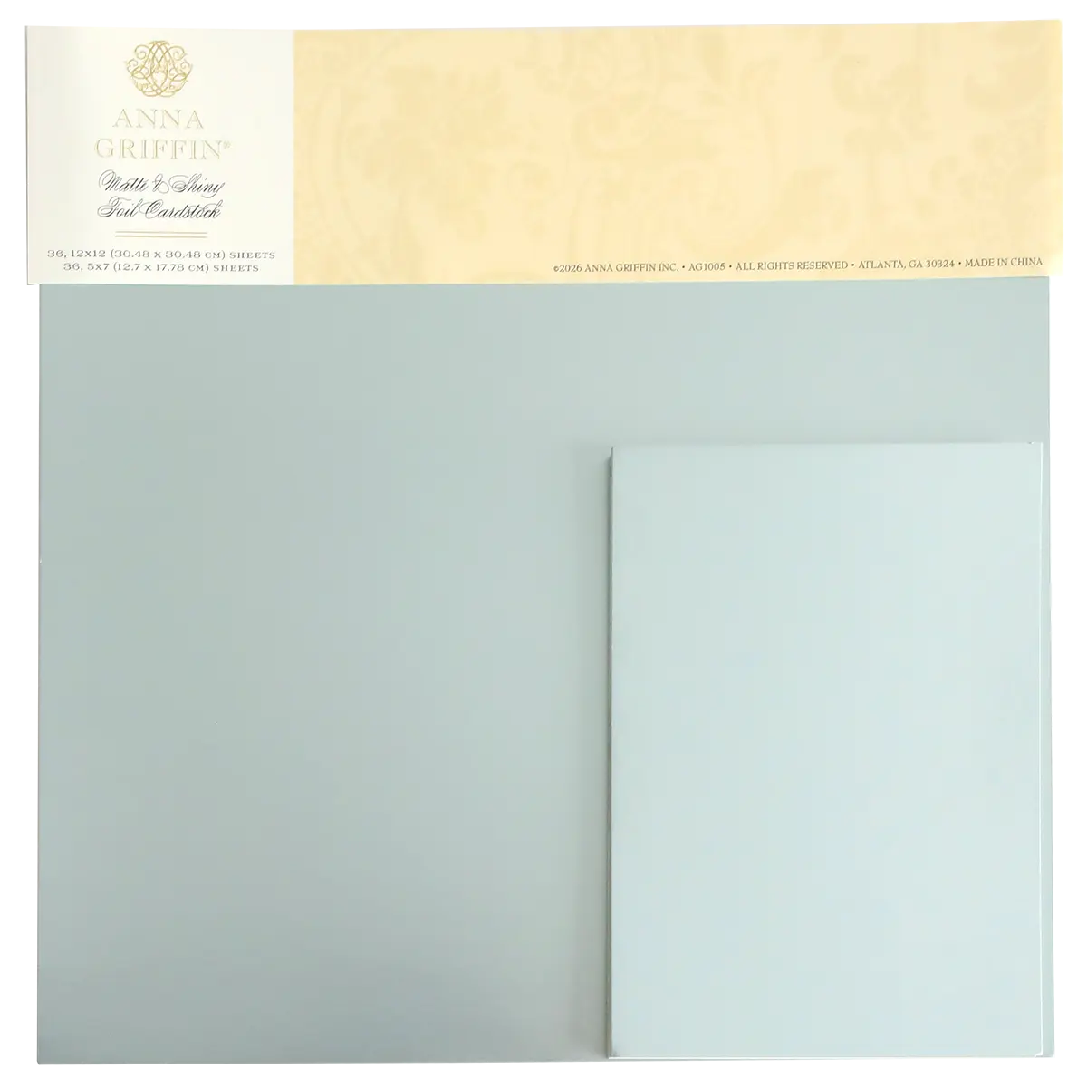 Ice Blue Foil Cardstock Bundle