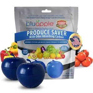 Bluapple Produce Saver 2-Pack Keeps Fruits & Vegetables Fresh Longer with Odor Control