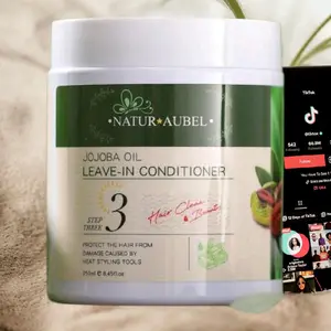 Leaving in Conditioner made with  Organic Ingredients Jojoba Oil Scented for Fast Massive Results Solution Treatment Healthy Natural