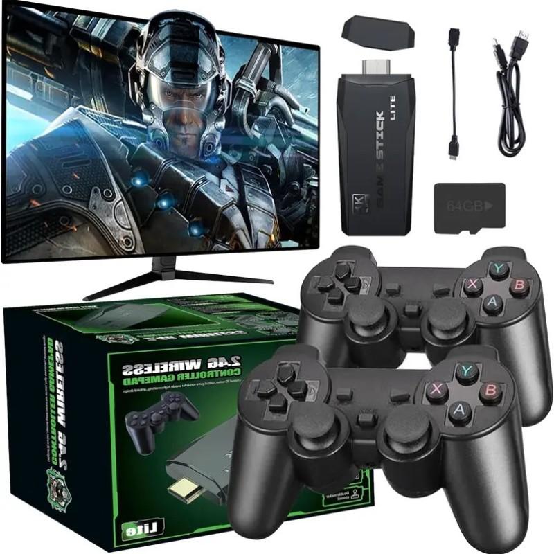 M8 Game Console, Play Gamestick & Nostalgia Stick Games, 9 Classic Emulators, 4K HDMI Output, Plug-And-Play Video Game Controller Set, Wireless Game Stick