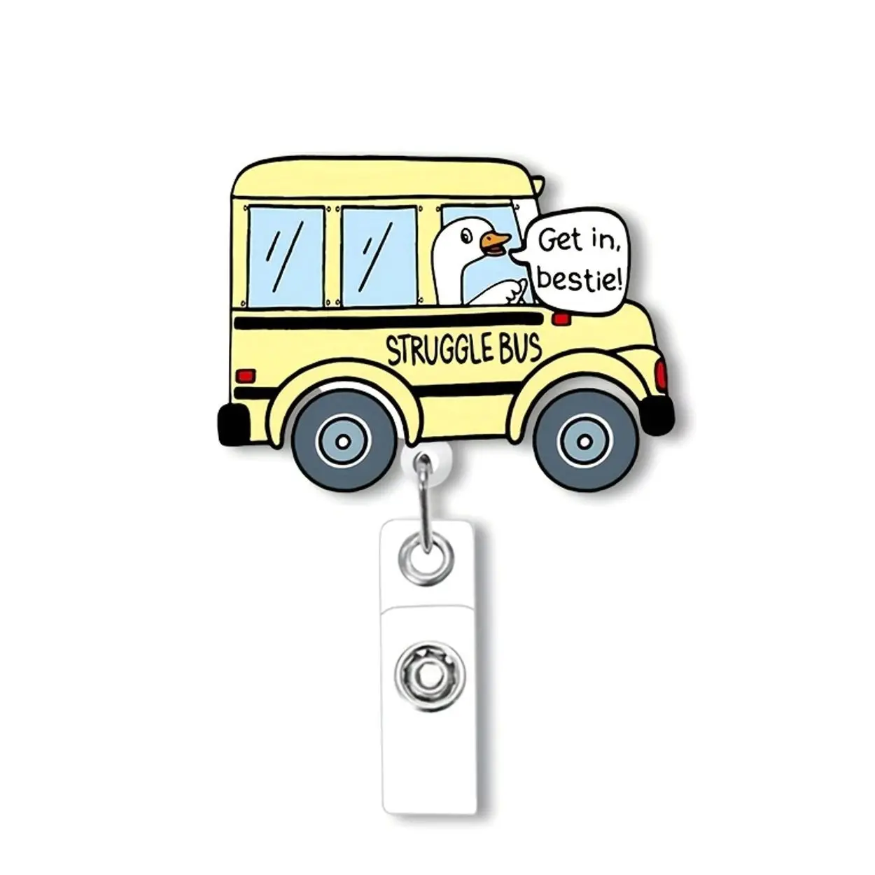 Adjustable Rotating with Lanyard - Durable Acrylic ID Name Tag Display, Rotating ID Card Reel for Doctors, Nurses, Teachers, Students - Compatible with Hospital,, Office Badges - Ideal Gift for Uniformed Personnel
