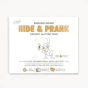 Hide & Prank Cricket Glitter Trap