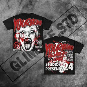 Y2K Graphic "The Worst Battle" Personalize Printed Tshirt Casual Cotton