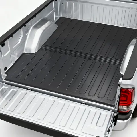 Tsumbay Heavy-Duty TPE Truck Bed Mat for Ford F150/Chevrolet Silverado GMC Sierra 1500/Toyota Tacoma/RAM 1500 Anti-Slip Cargo Liner, All-Weather Protection, Excludes Beds with Side Storage