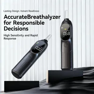 Professional Breathalyzers - High Accuracy Breath Tester with Intelligent Sensor, Portable Breath Analyzer with 4 BAC Units Adjustable, Breathalyzers for Personal & Professional Use ( Not Battery Included)