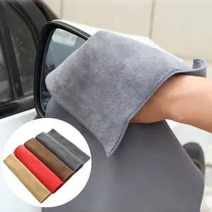 Súper Soft Car Drying Towels, 12x24" Reusable Double-Layer Car Drying Cloth Towels Ultra Absorbent Scratch-Free for Wet & Dry, 30x60 cm Multipurpose Washable Durable Car Internal External Non-Scratch Cleaning Cloth for Car SUV Pickup Truck VAN Sedan Coupe