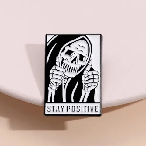 Punk Style Skeleton & Letter Design Brooch, Fashion Accessories for Men & Women, Trendy All-match & Exquisite Brooch for Birthday Gift, Hat Pins, Halloween, Durable Metal Pins, Lapel Pins, Brooch Pin Clip, Alloy Brooch Pin